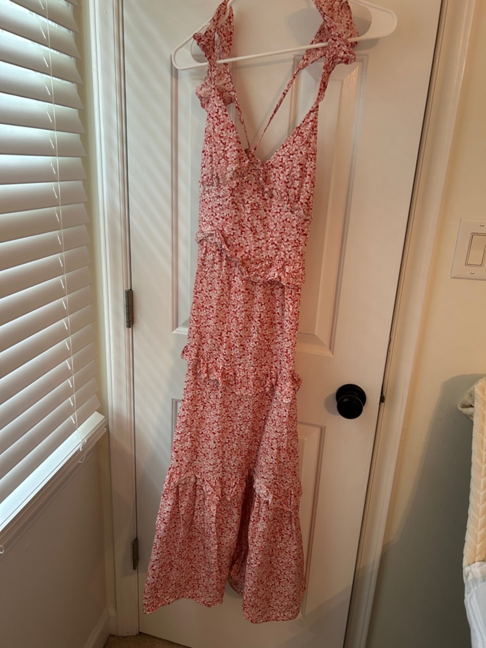 Petal & Pup Pink Floral Ruffle Maxi Dress